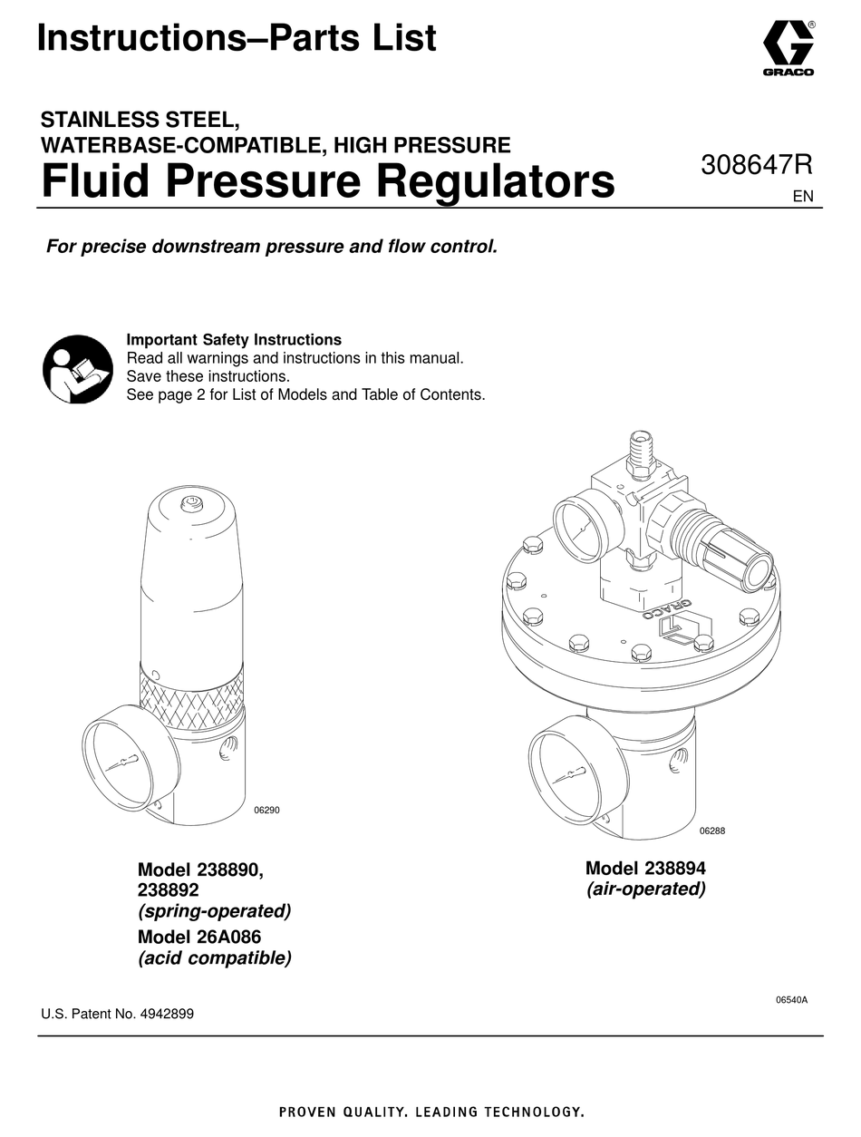 GRACO 238889 INSTRUCTIONS-PARTS LIST MANUAL Pdf Download | ManualsLib