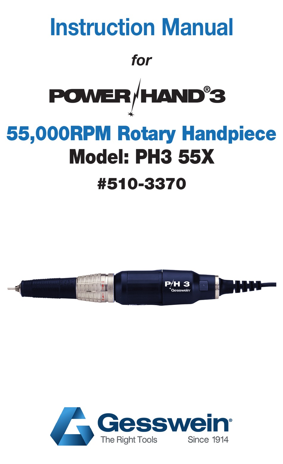 GESSWEIN POWER HAND 3 PH3 55X INSTRUCTION MANUAL Pdf Download ManualsLib