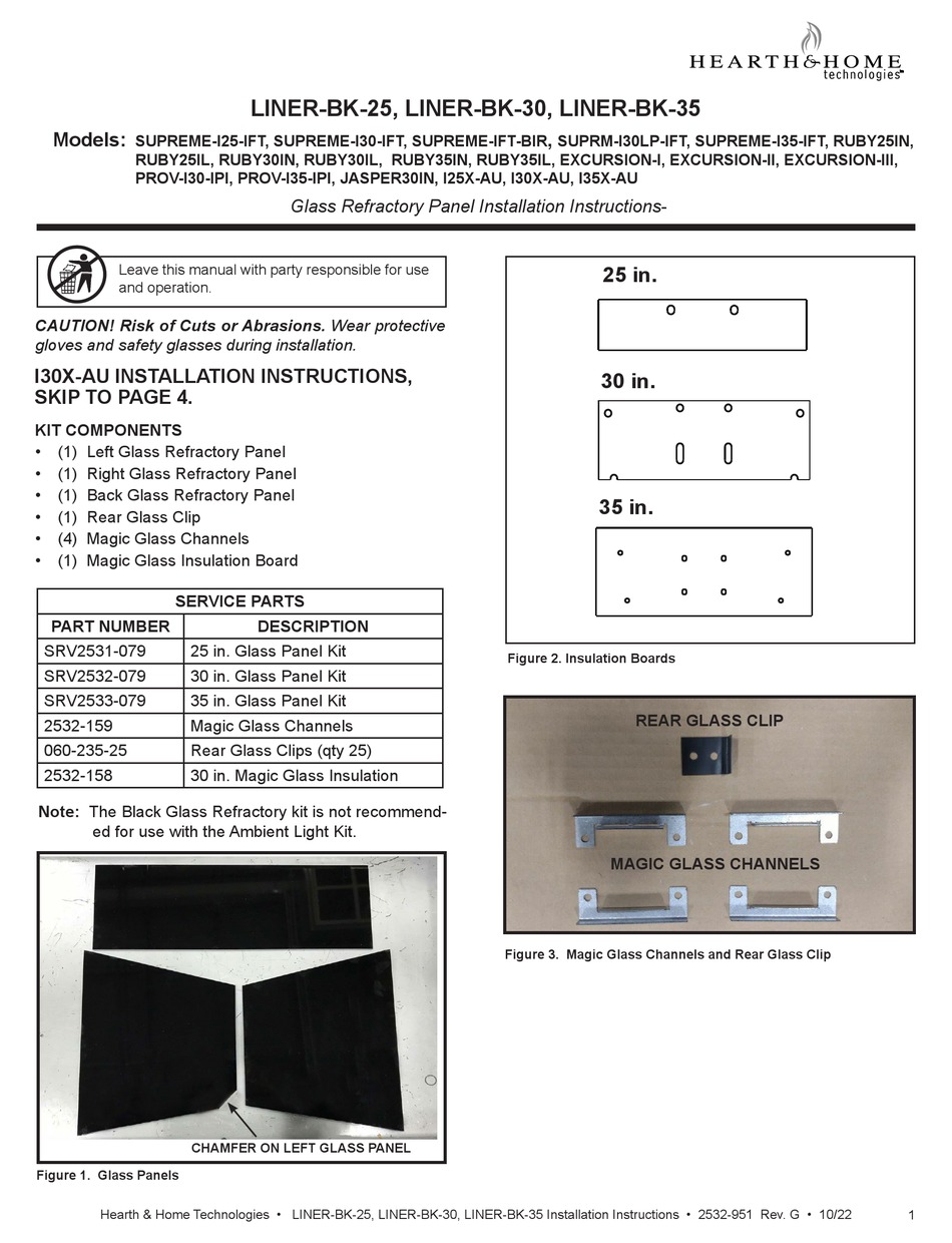 HEARTH & HOME LINER-BK-25 INSTALLATION INSTRUCTIONS MANUAL Pdf Download ...