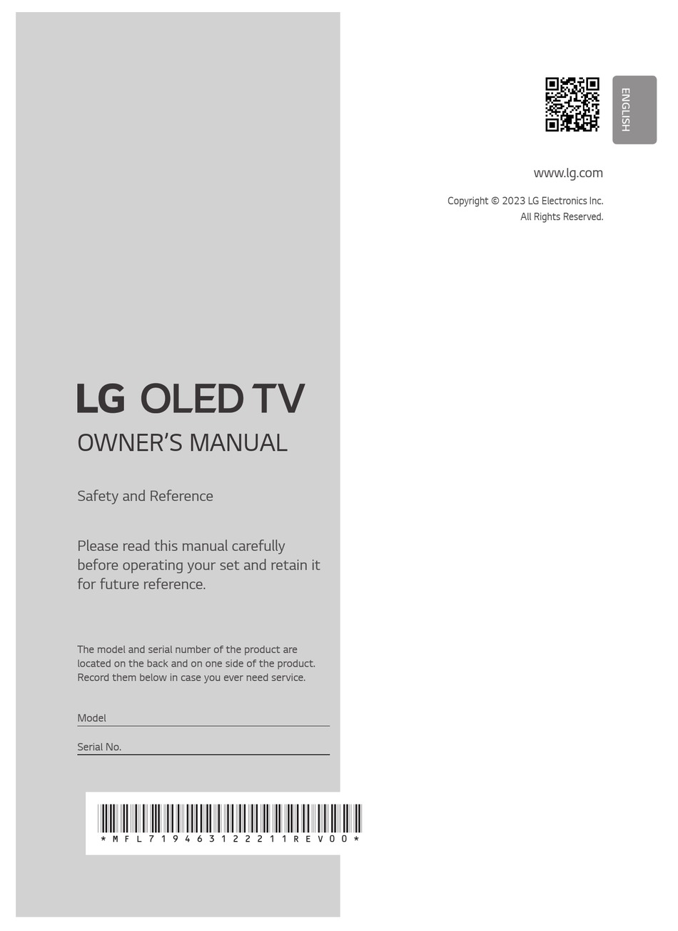 LG OLED65G36LA.HFAQLWK OWNER'S MANUAL Pdf Download ManualsLib