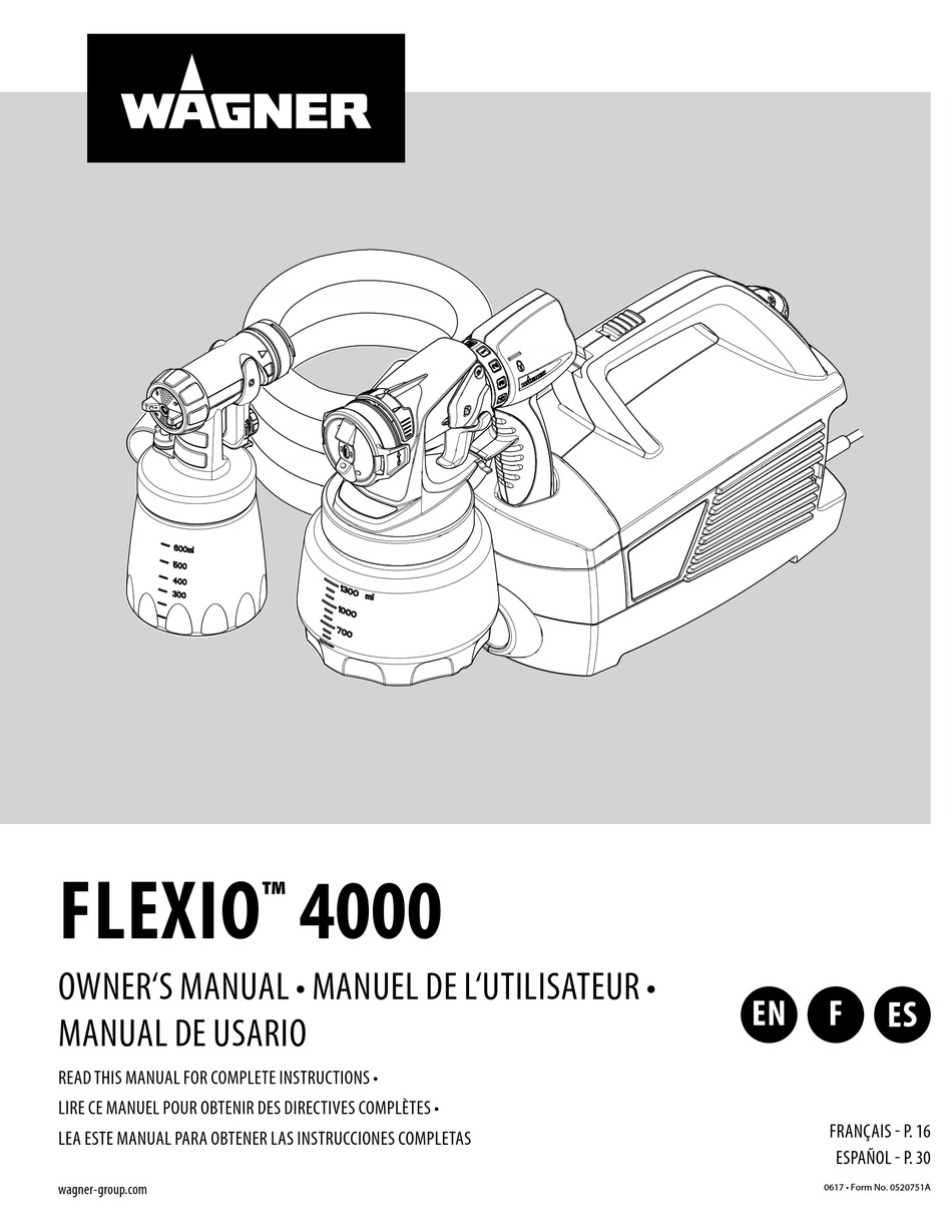 WAGNER FLEXIO 4000 OWNER'S MANUAL Pdf Download ManualsLib