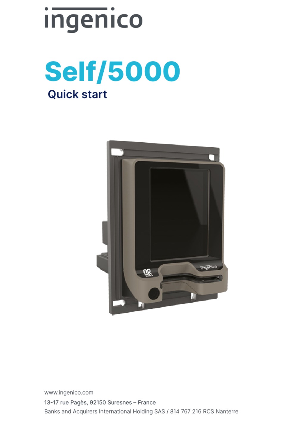 INGENICO SELF/5000 QUICK START MANUAL Pdf Download ManualsLib