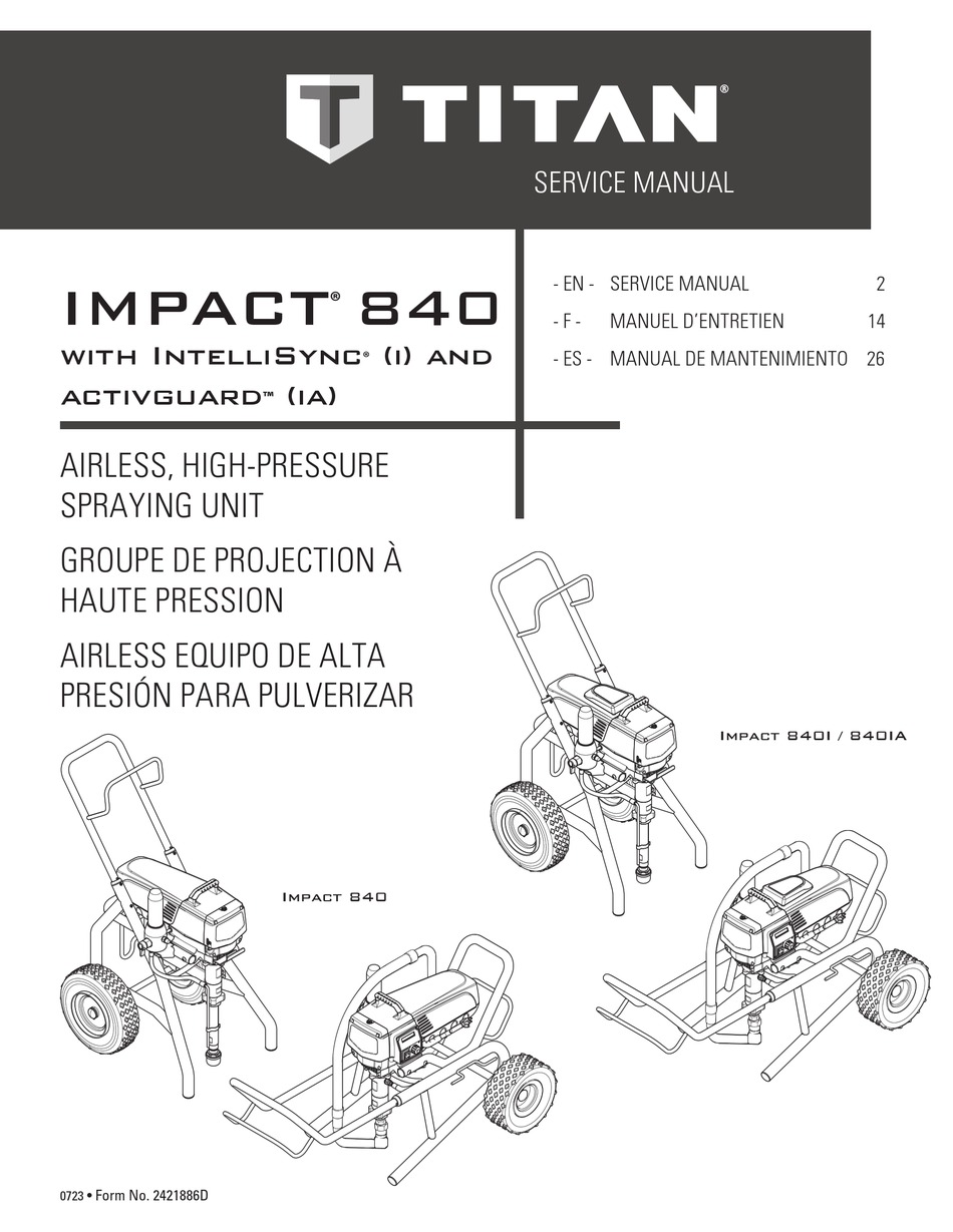 TITAN IMPACT 840 SERVICE MANUAL Pdf Download ManualsLib