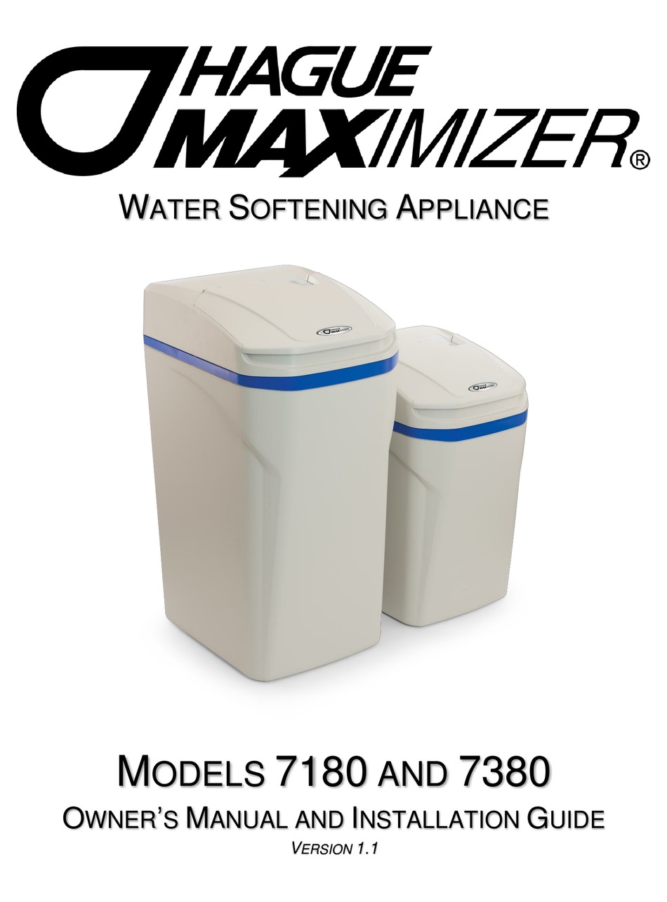HAGUE MAXIMIZER 7180 OWNER