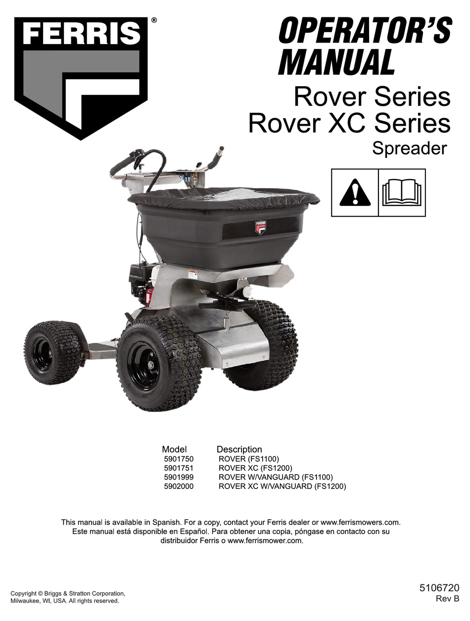 FERRIS ROVER SERIES OPERATOR'S MANUAL Pdf Download ManualsLib