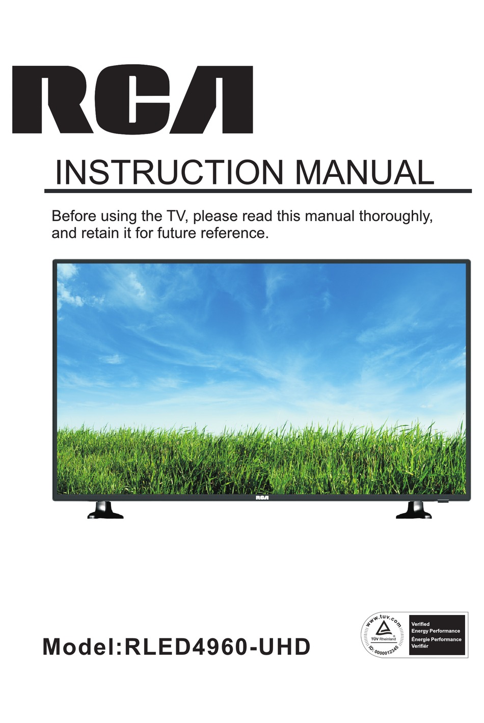 RCA RLED4960UHD INSTRUCTION MANUAL Pdf Download ManualsLib
