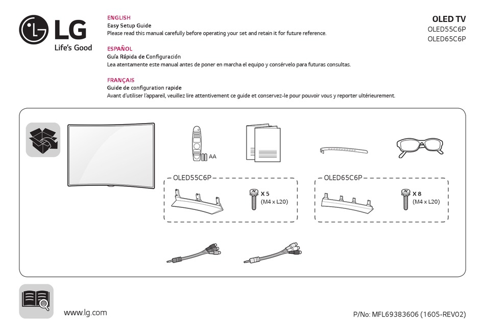 LG OLED65C6P EASY SETUP MANUAL Pdf Download | ManualsLib