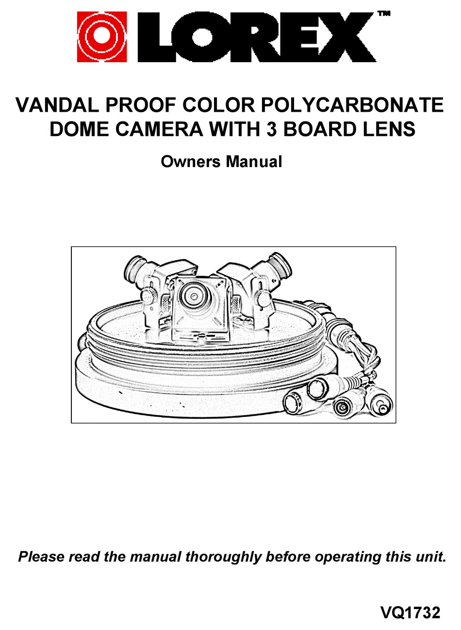 LOREX VQ1732 OWNER'S MANUAL Pdf Download | ManualsLib