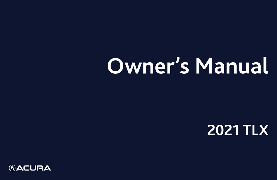 ACURA TLX 2021 OWNER