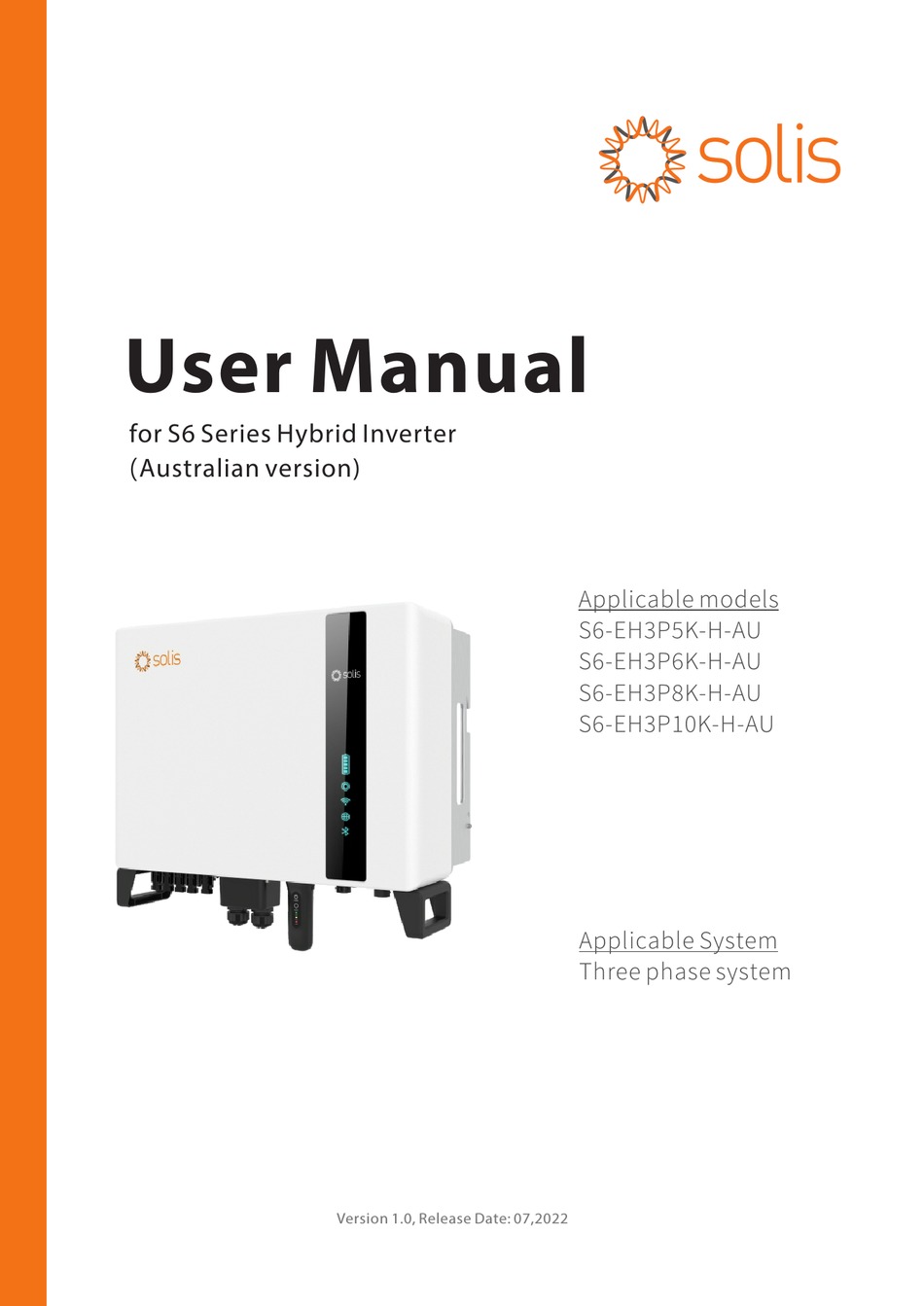 SOLIS S6-EH3P5K-H-AU USER MANUAL Pdf Download | ManualsLib