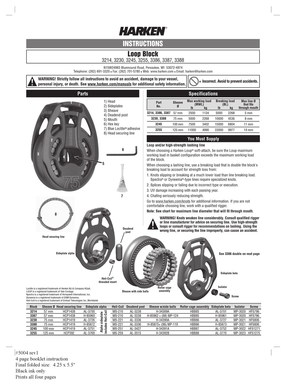 harken-3387-instructions-pdf-download-manualslib