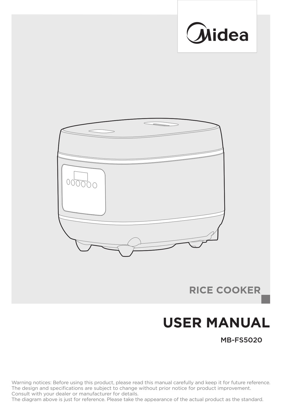 MIDEA MB-FS5020 USER MANUAL Pdf Download | ManualsLib