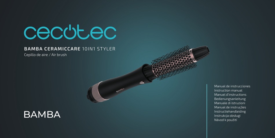 Buy Cecotec - Air styling brush Bamba CeramicCare 5in1Gyro