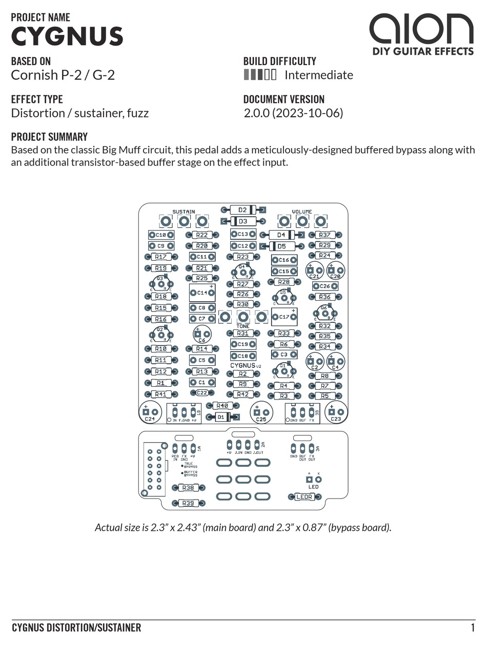 AION CYGNUS MANUAL Pdf Download | ManualsLib
