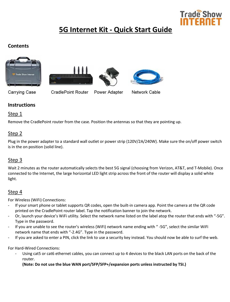 CRADLEPOINT 5G KIT QUICK START MANUAL Pdf Download ManualsLib