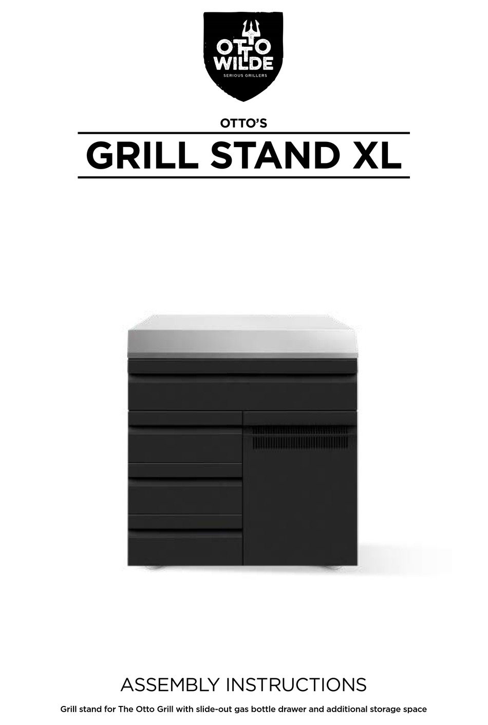 OTTO WILDE GRILL STAND XL ASSEMBLY INSTRUCTIONS MANUAL Pdf Download ManualsLib