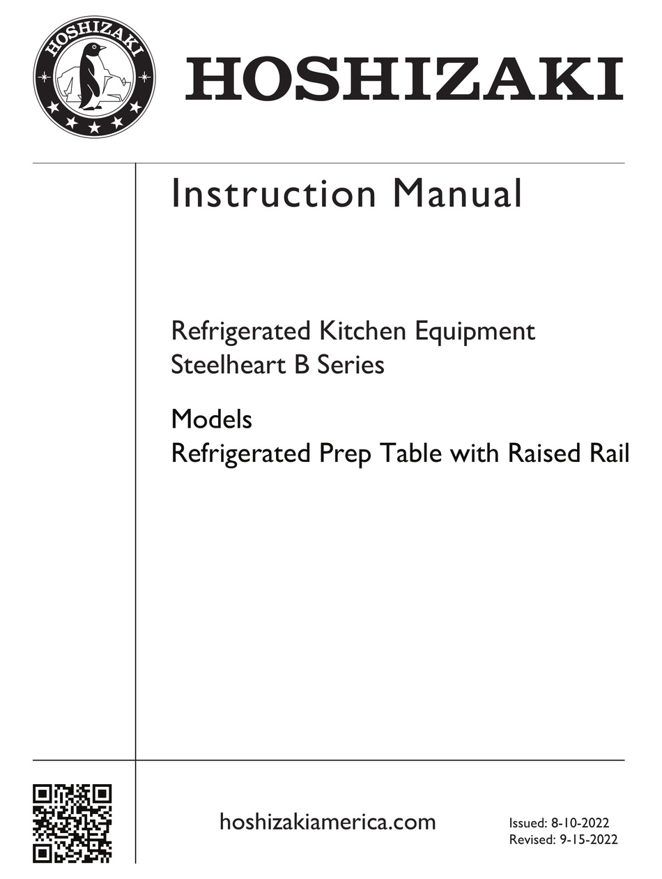 HOSHIZAKI B SERIES INSTRUCTION MANUAL Pdf Download ManualsLib