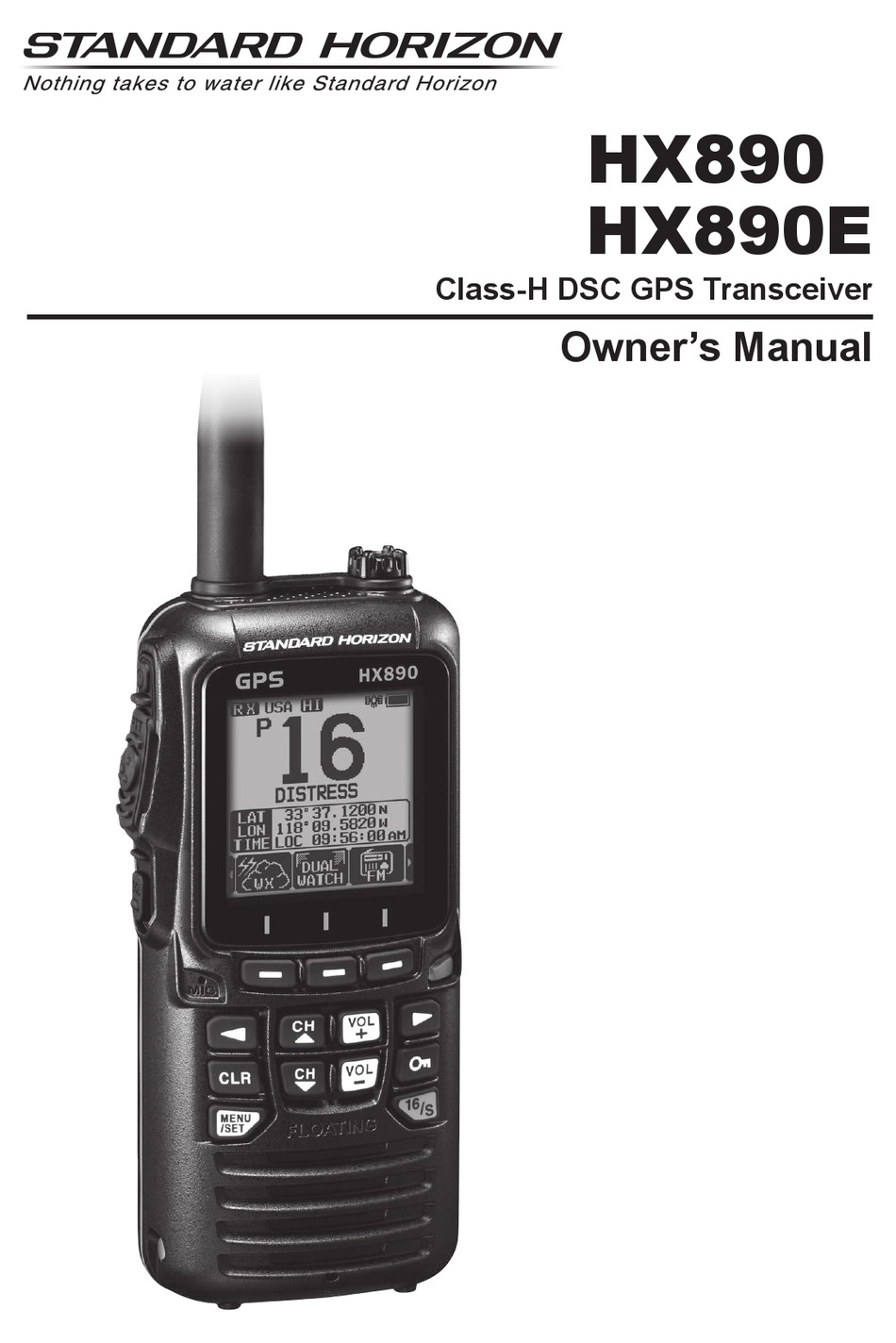 STANDARD HORIZON HX890E OWNER