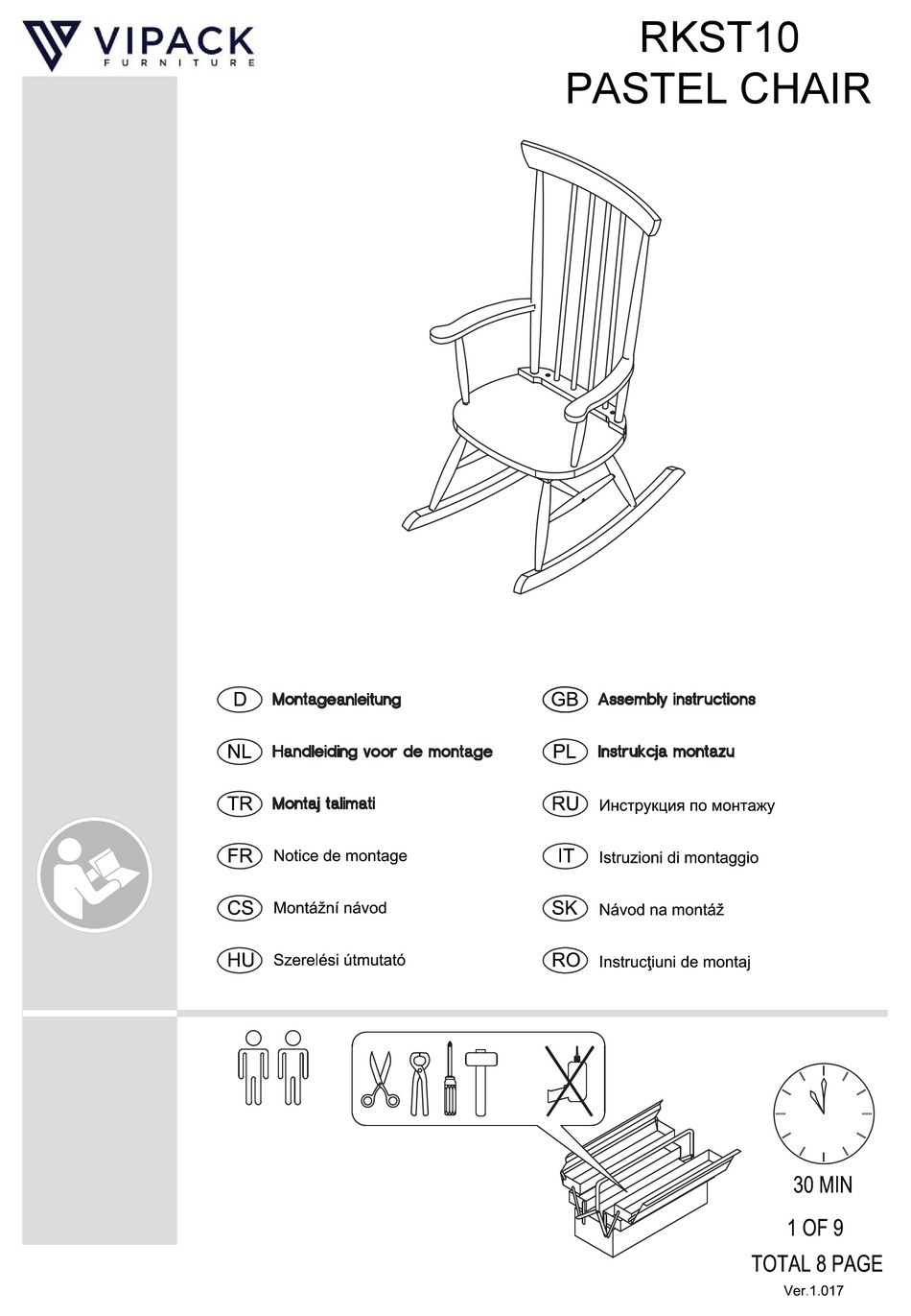 VIPACK RKST10 ASSEMBLY INSTRUCTIONS MANUAL Pdf Download ManualsLib