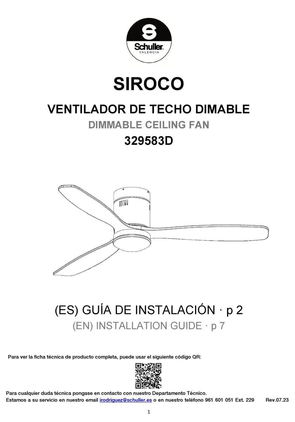 SCHULLER 329583D INSTALLATION MANUAL Pdf Download ManualsLib