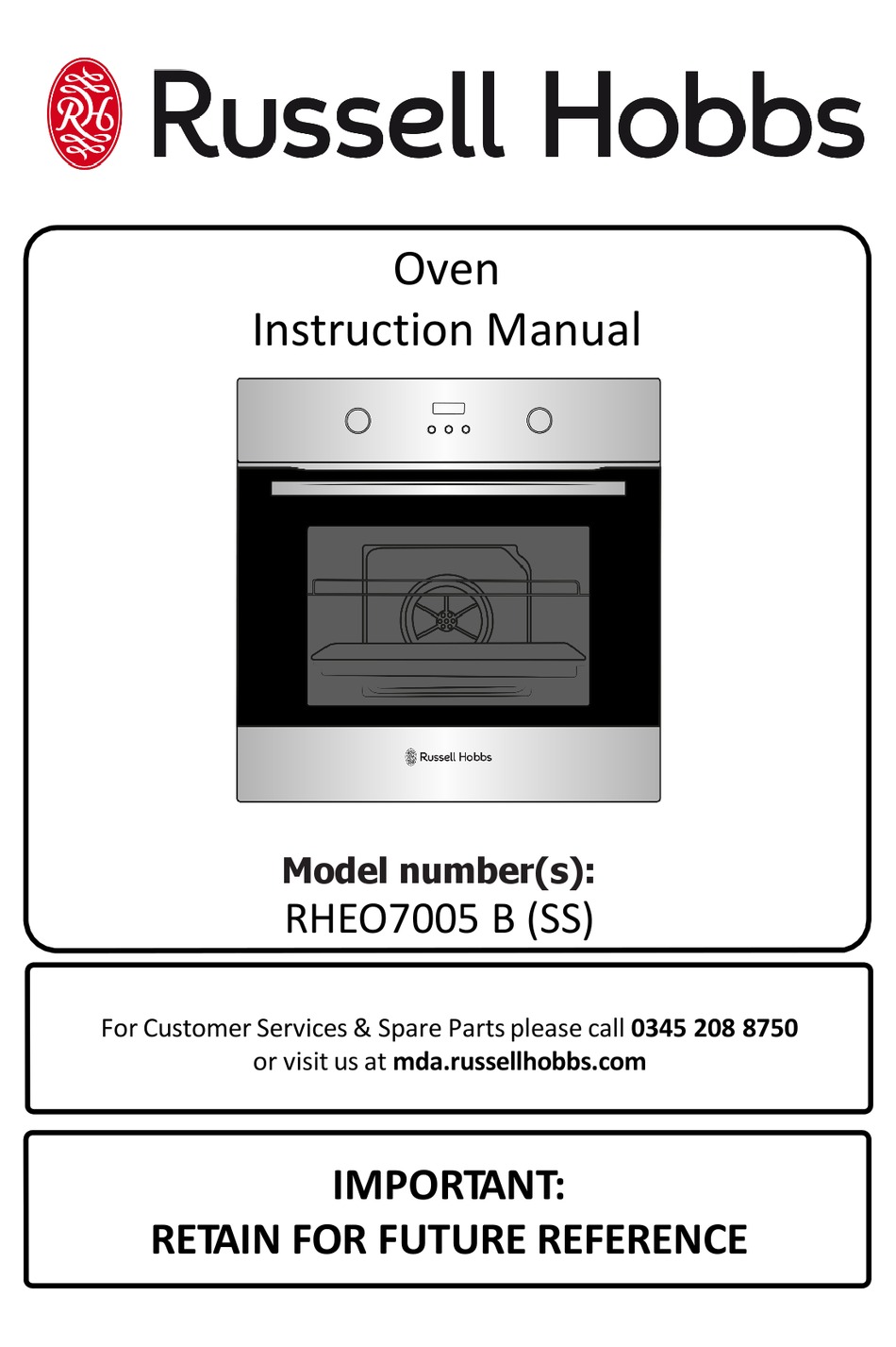 RUSSELL HOBBS RHEO7005 B INSTRUCTION MANUAL Pdf Download ManualsLib