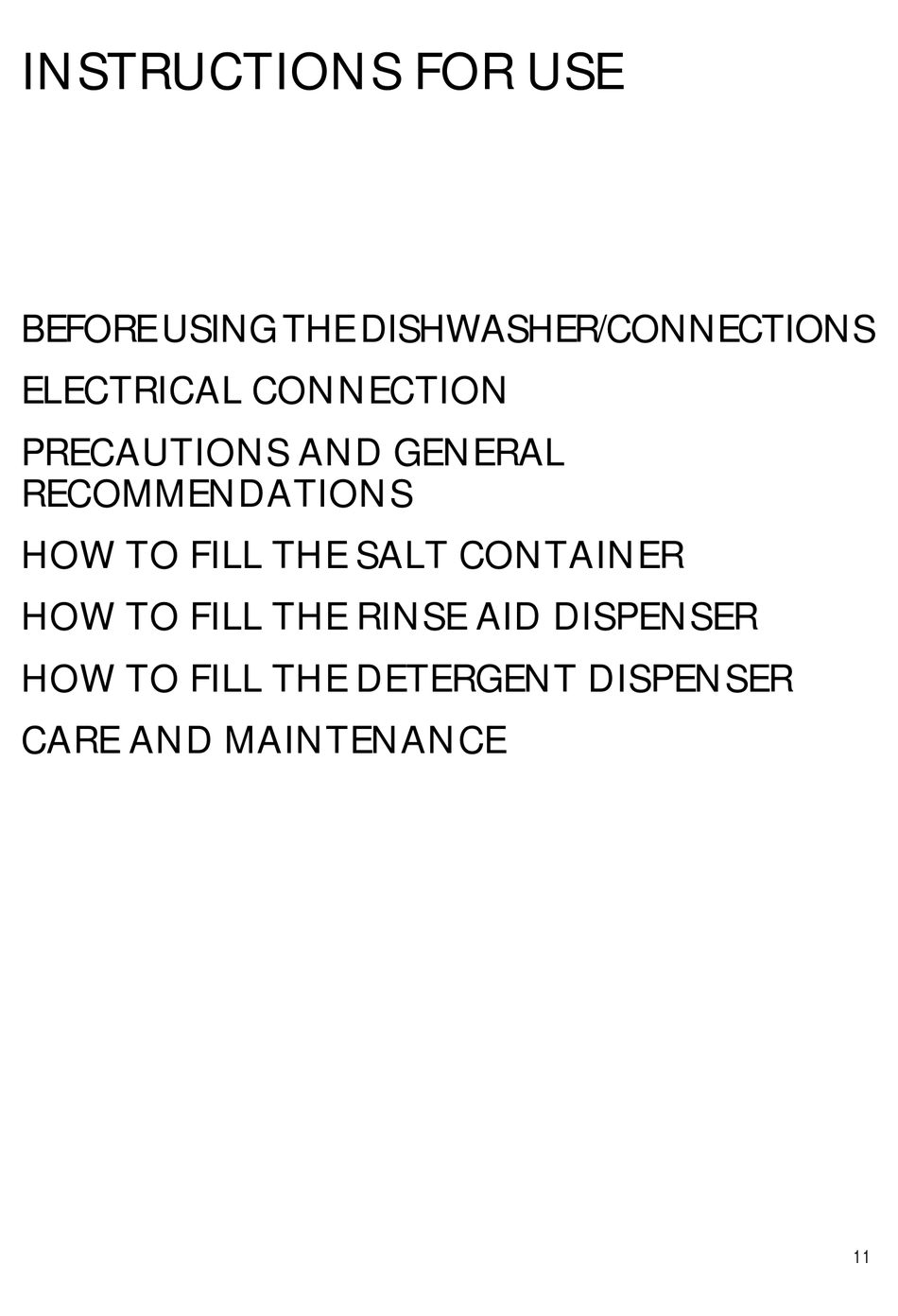 WHIRLPOOL ADP LUNA1 INSTRUCTIONS FOR USE MANUAL Pdf Download ManualsLib
