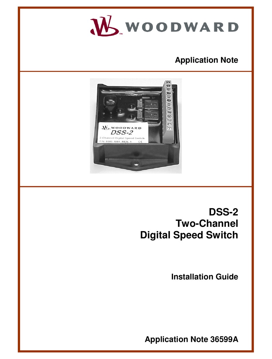 WOODWARD DSS2 INSTALLATION MANUAL Pdf Download ManualsLib
