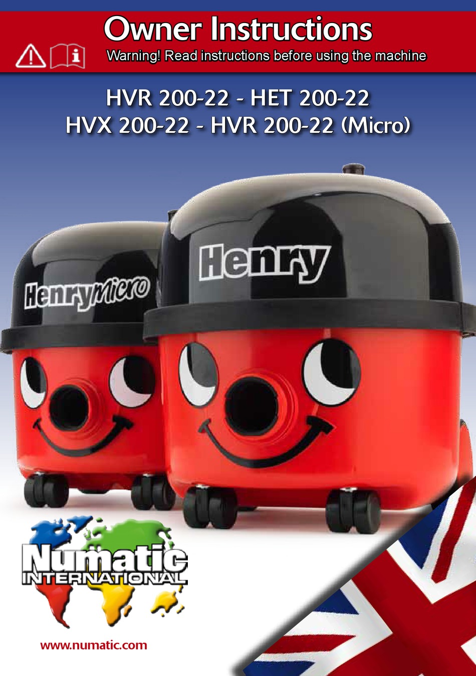 NUMATIC HVR 20022 OWNER'S INSTRUCTIONS MANUAL Pdf Download ManualsLib