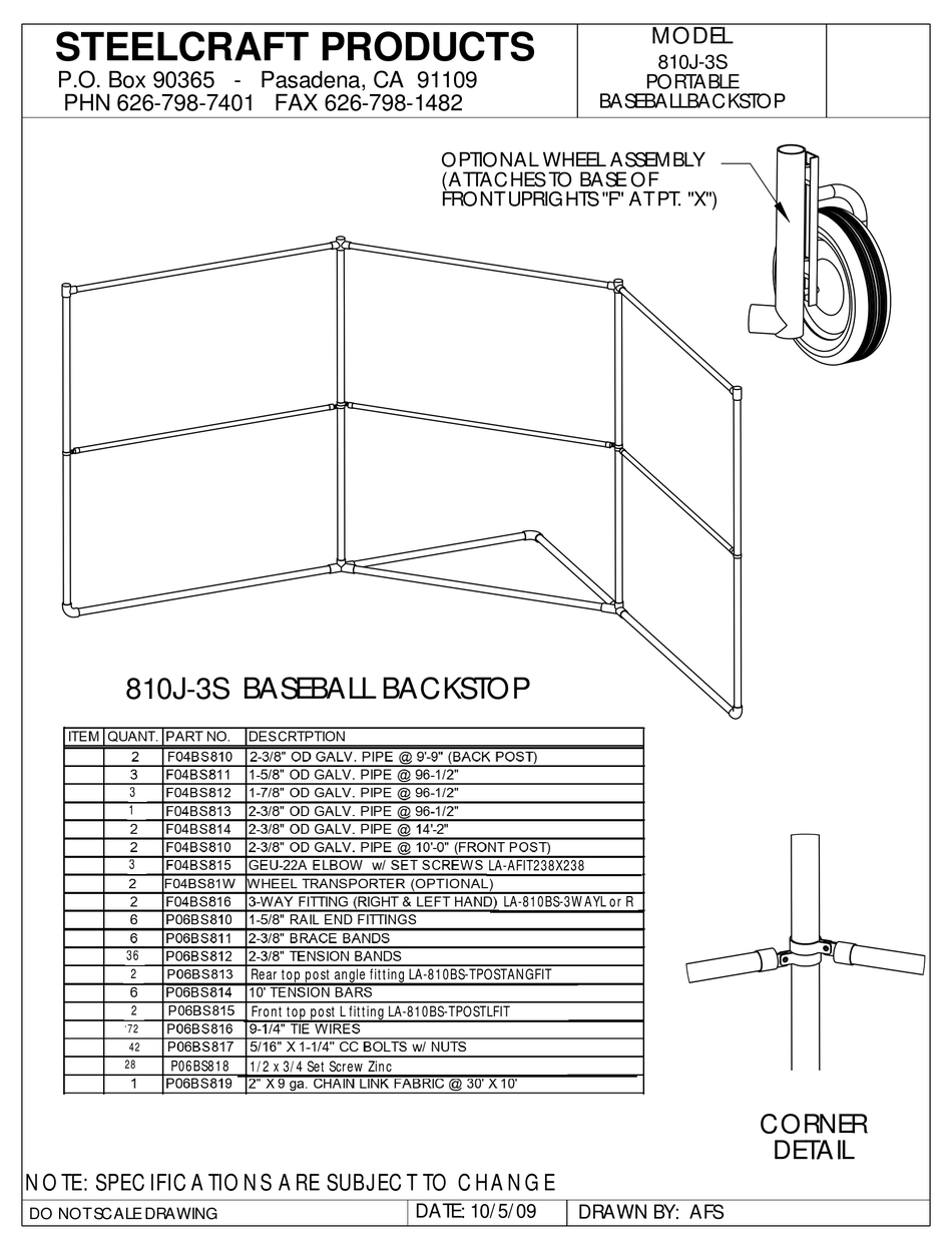 STEELCRAFT 810J3S MANUAL Pdf Download ManualsLib