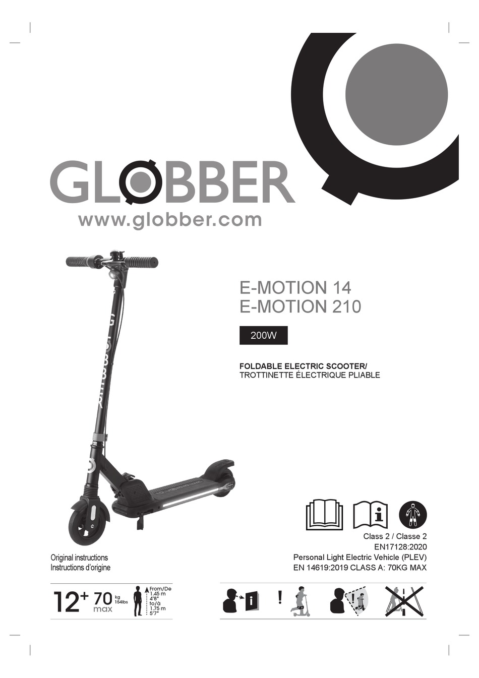 GLOBBER EMOTION 14 ORIGINAL INSTRUCTIONS MANUAL Pdf Download ManualsLib