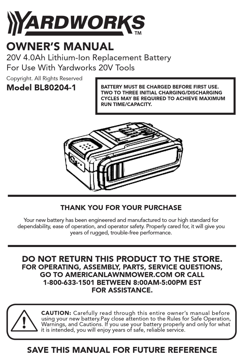 Yardworks Bl80204 1 Owners Manual Pdf Download Manualslib 9755