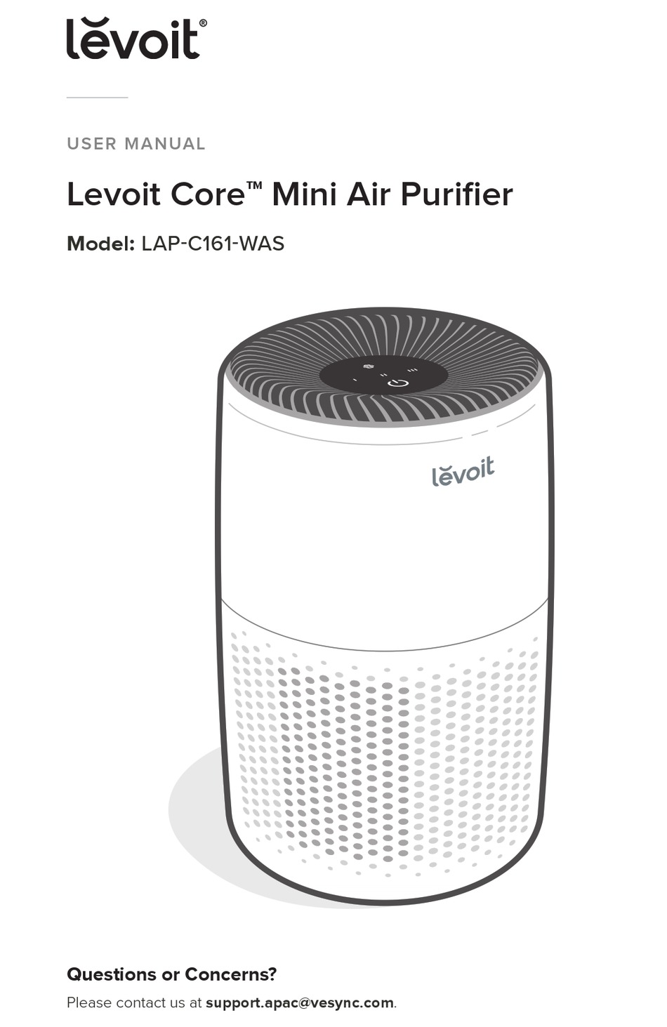 LEVOIT CORE LAPC161WAS USER MANUAL Pdf Download ManualsLib