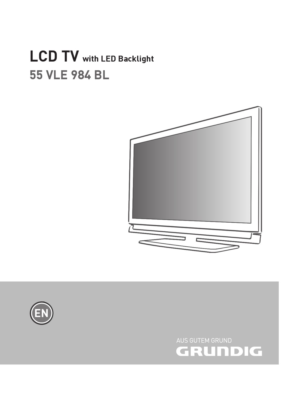 Grundig Berlin 55 Clx 8595 Hd Bedienungsanleitung GRUNDIG 55 VLE 984 BL MANUAL Pdf Download | ManualsLib