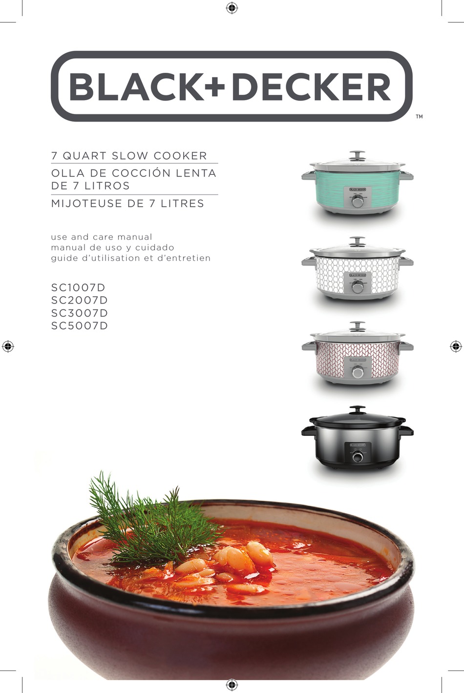 Black & Decker Slow Cooker MGD600 User Guide