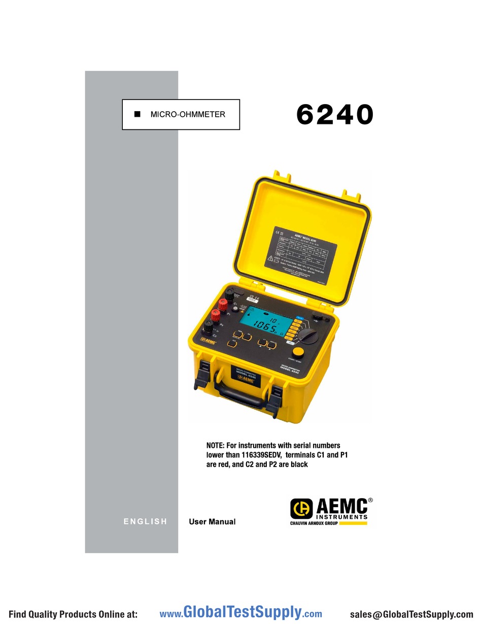 AEMC INSTRUMENTS 6240 USER MANUAL Pdf Download ManualsLib