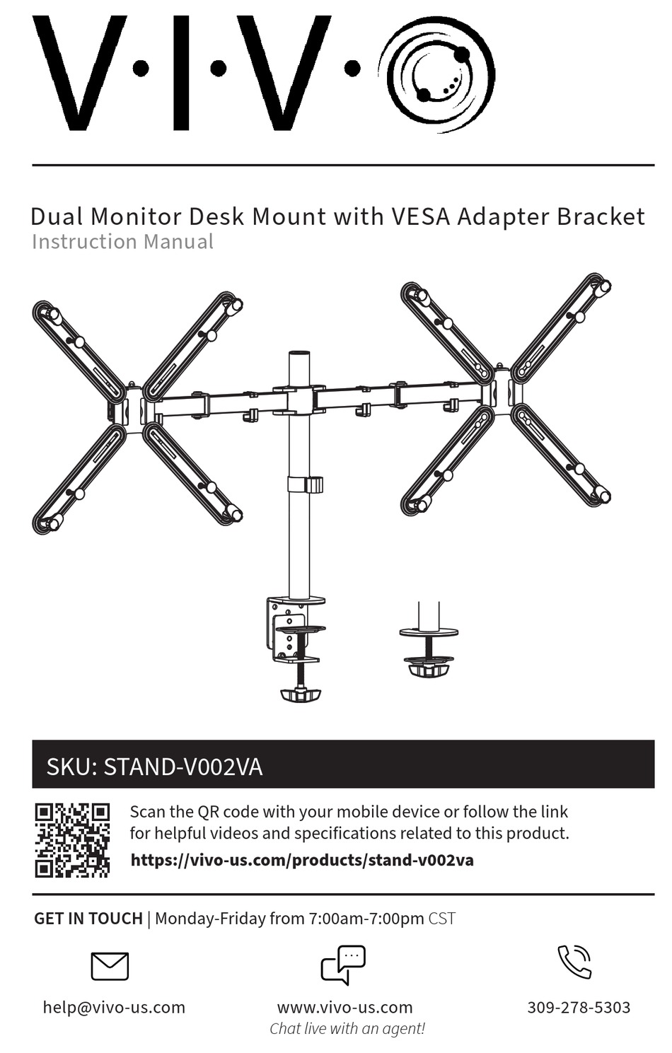 VIVO STAND-V002VA INSTRUCTION MANUAL Pdf Download | ManualsLib