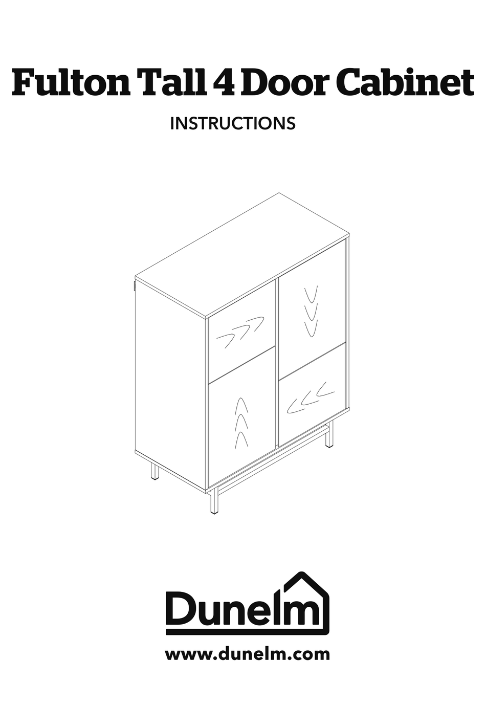 DUNELM FULTON TALL 4 DOOR INSTRUCTIONS MANUAL Pdf Download