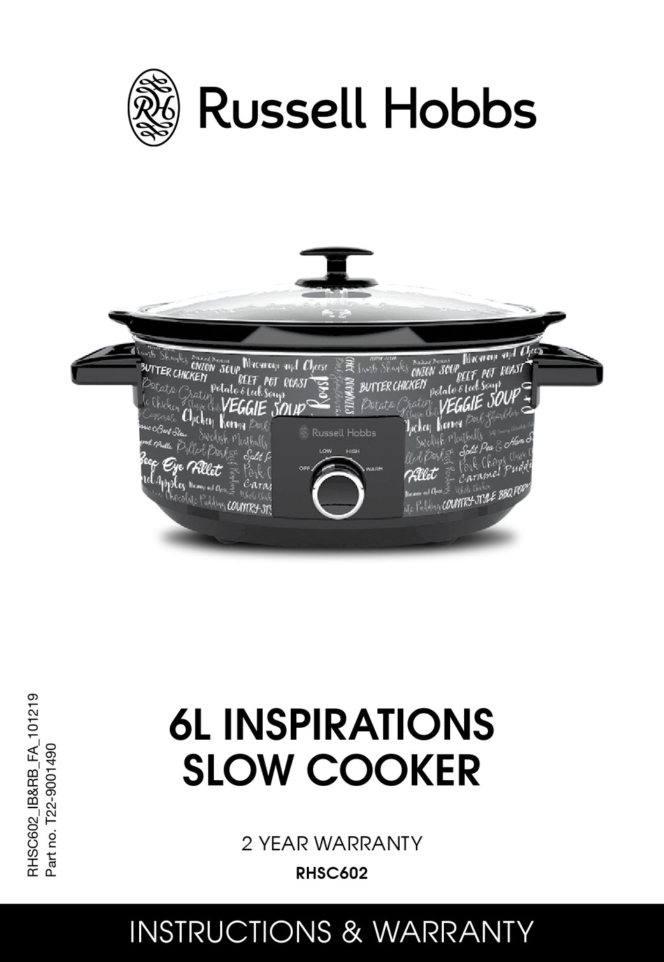 RUSSELL HOBBS RHSC602 INSTRUCTIONS MANUAL Pdf Download ManualsLib