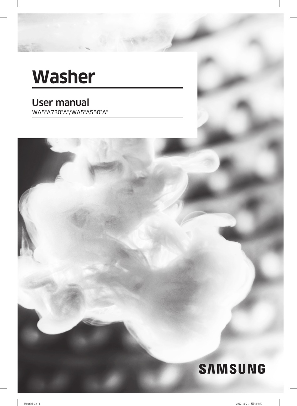 SAMSUNG WA55A7300AE/US USER MANUAL Pdf Download ManualsLib