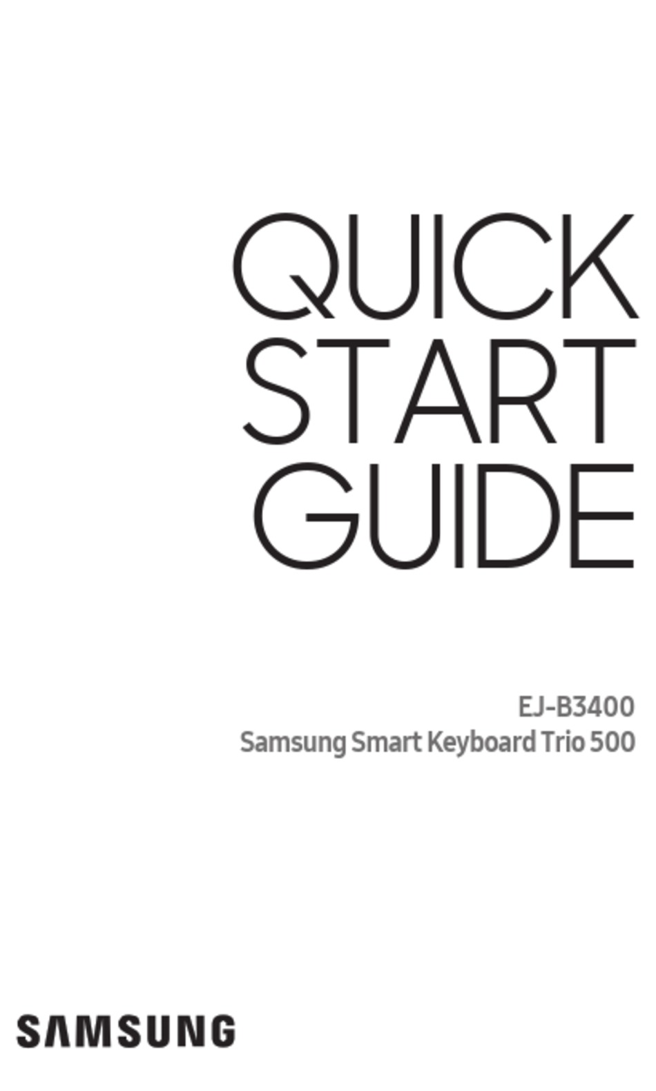 SAMSUNG TRIO 500 QUICK START MANUAL Pdf Download ManualsLib