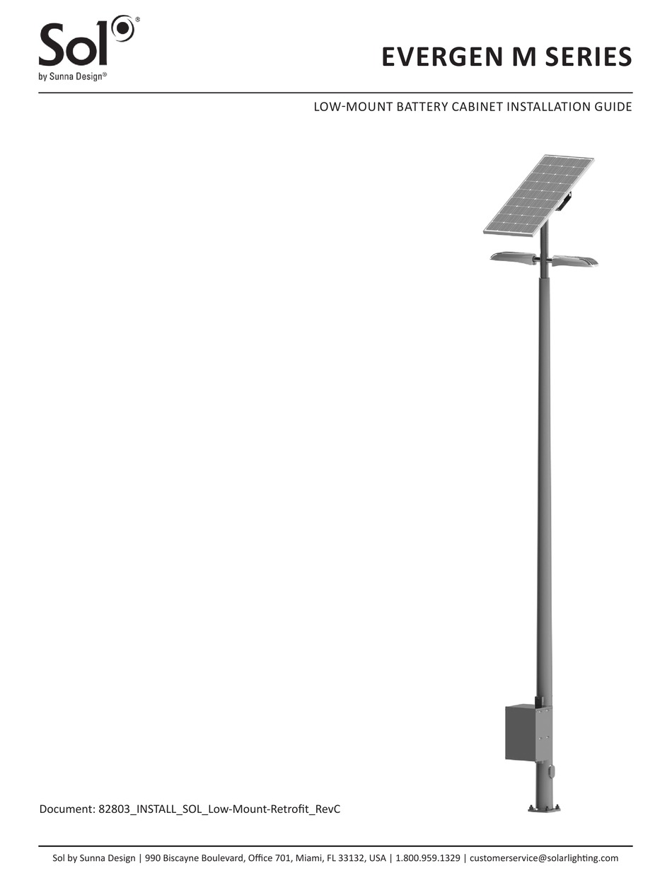 SUNNA DESIGN SOL EVERGEN M SERIES INSTALLATION MANUAL Pdf Download