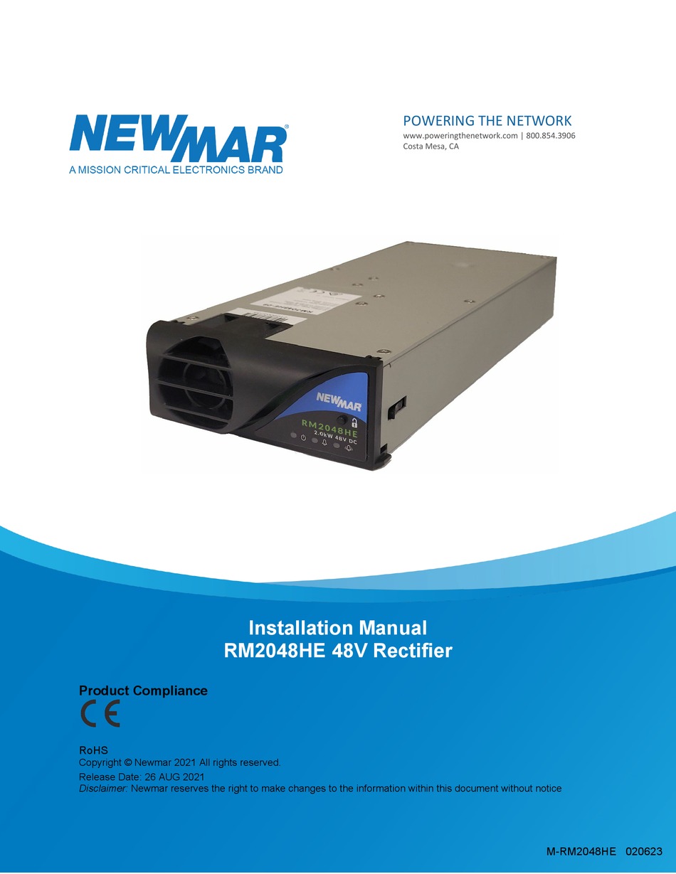 NEWMAR RM2048HE INSTALLATION MANUAL Pdf Download ManualsLib