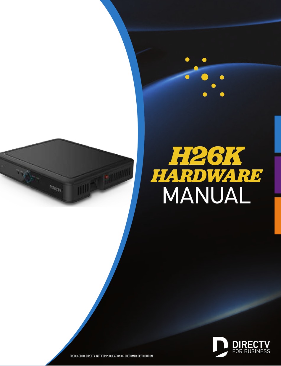 DIRECTV H26K HARDWARE MANUAL Pdf Download | ManualsLib