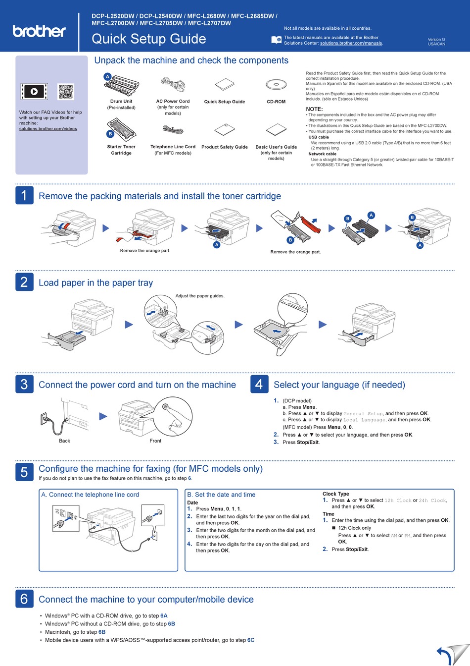 User manual Brother MFC-L2680W (English - 83 pages)