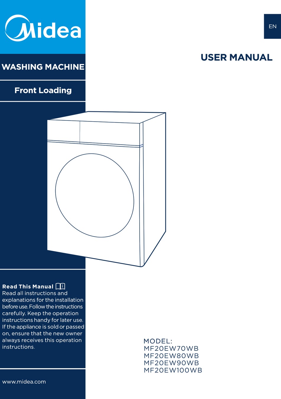 MIDEA MF20EW70WB USER MANUAL Pdf Download | ManualsLib