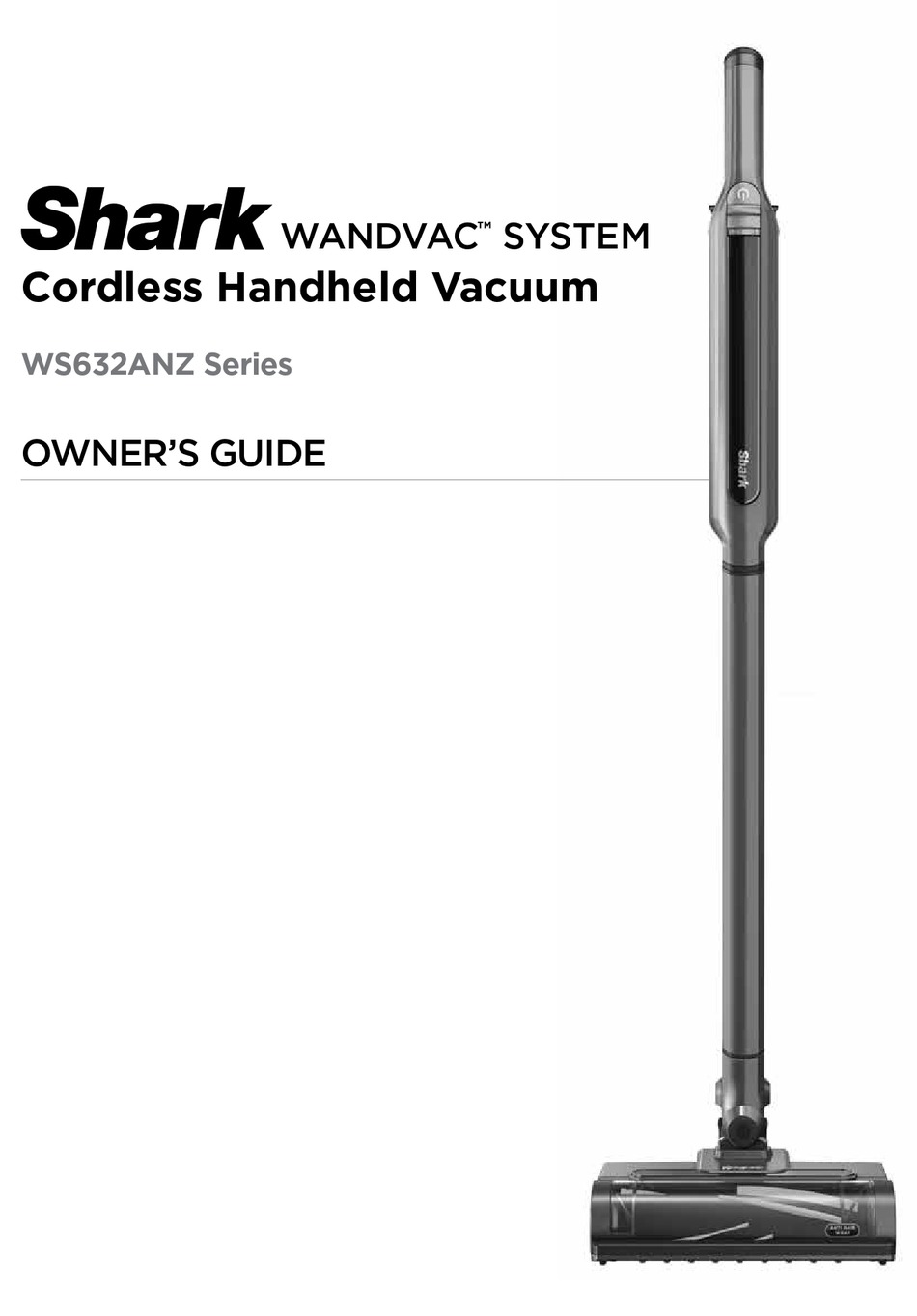 SHARK WANDVAC WS632ANZ SERIES OWNER'S MANUAL Pdf Download ManualsLib