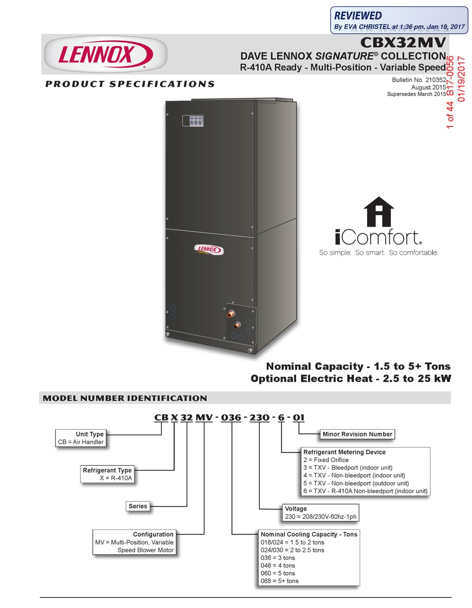 LENNOX DAVE SIGNATURE CBX32MV MANUAL Pdf Download ManualsLib