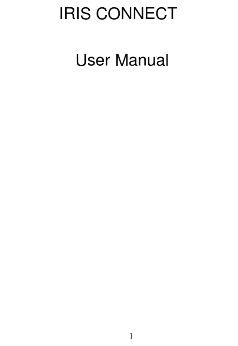 IRIS CONNECT USER MANUAL Pdf Download | ManualsLib