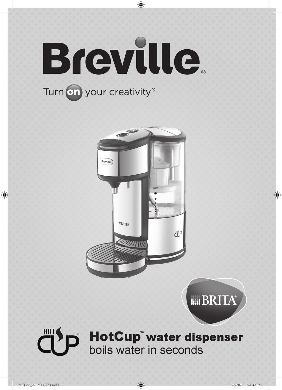 Breville VKJ367 Brita Filter Hot Cup, Stainless Steel