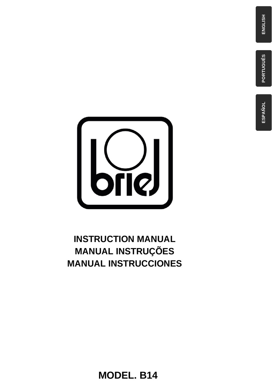 BRIEL B14 INSTRUCTION MANUAL Pdf Download | ManualsLib